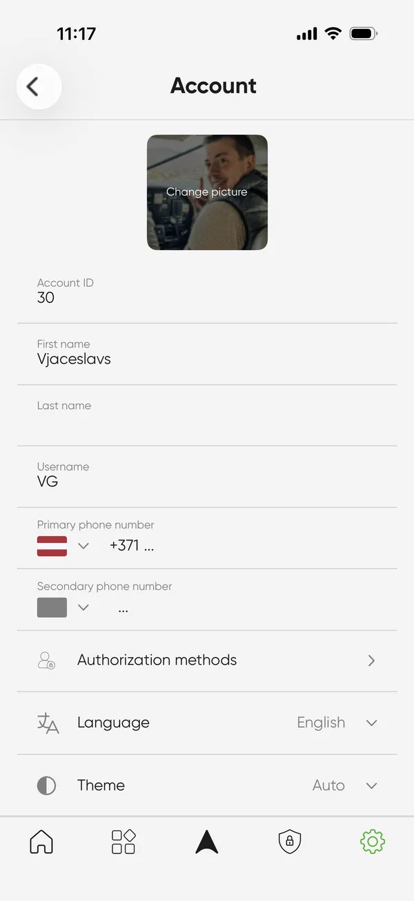 Made for you - SIZZAPP app screen