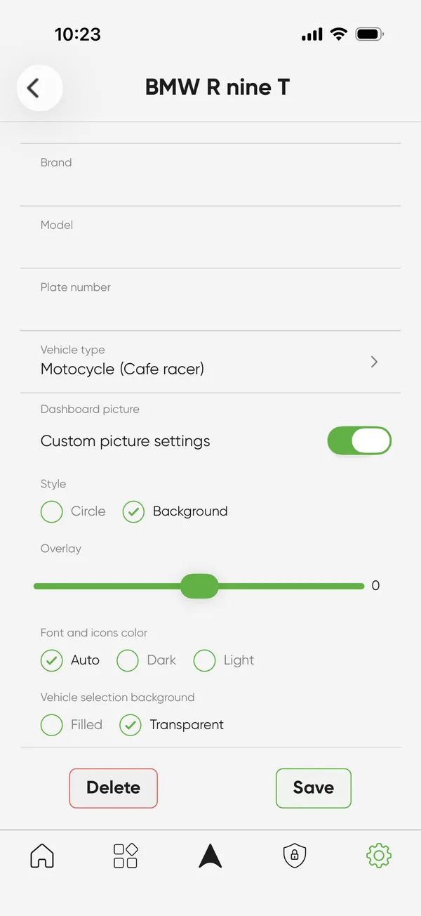 Make it yours - SIZZAPP app screen