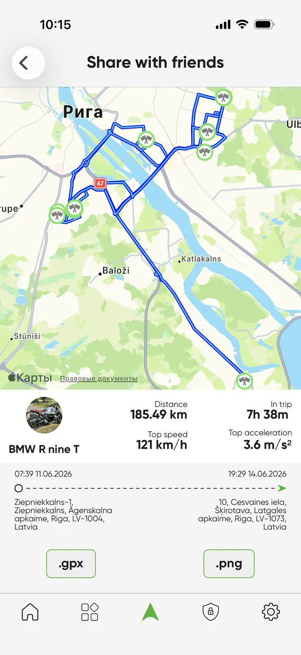 Share a ride in one tap - SIZZAPP app screen