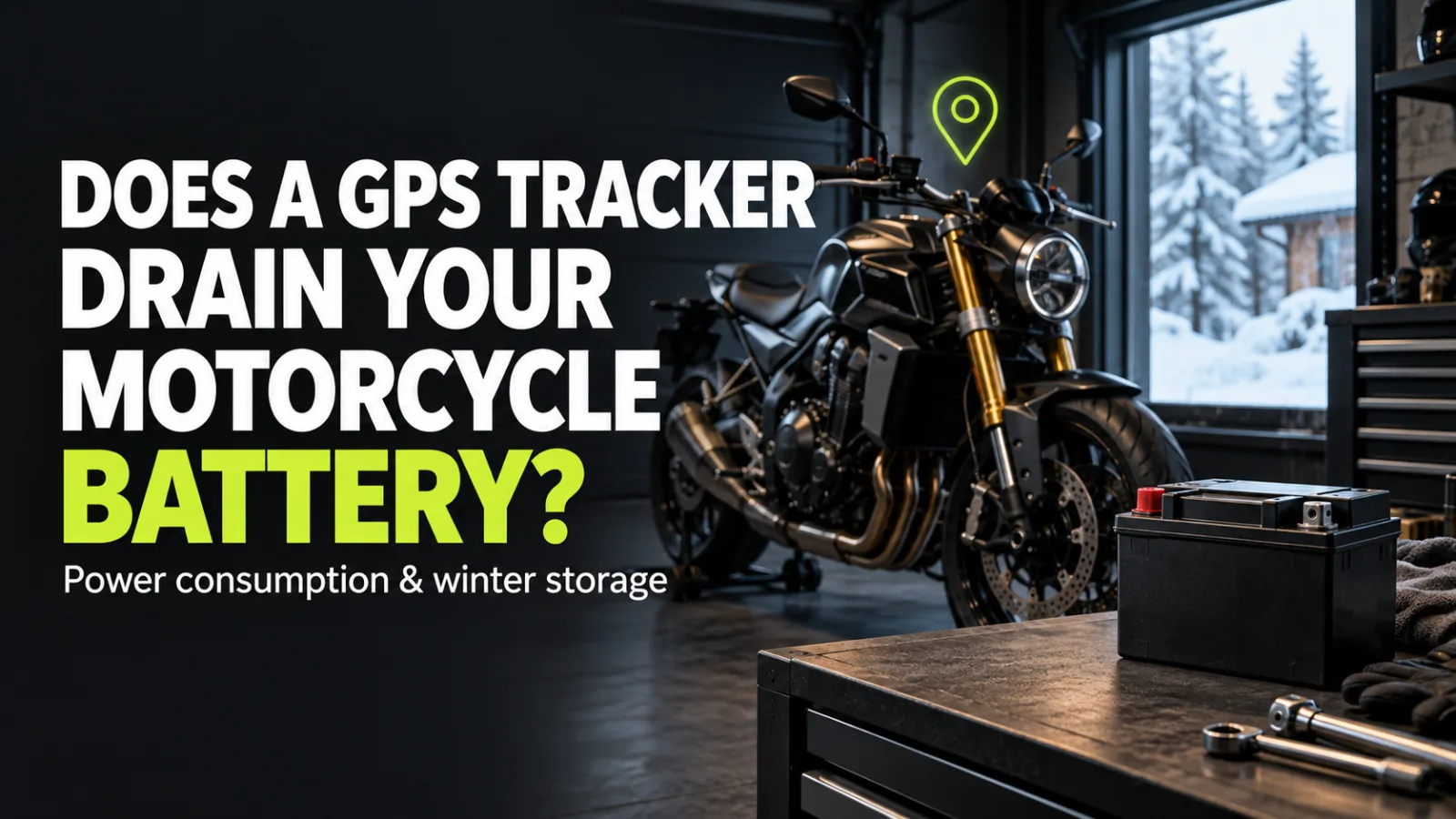 Does a GPS Tracker Drain a Motorcycle Battery? | SIZZAPP